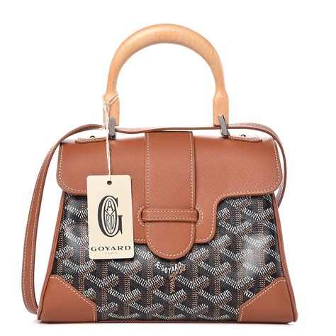 goyard mini saigon black|goyard saigon price.